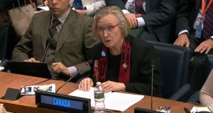 Carolyn Bennett during the un