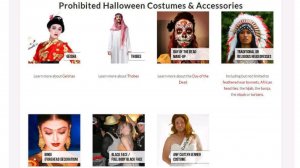 The student union at Brock University in St. Catharines, Ontario, has actually prepared a summary of prohibited costumes because of its annual Halloween celebration. Canadian universities are attempting to simply take a more proactive approach to offensive costumes.